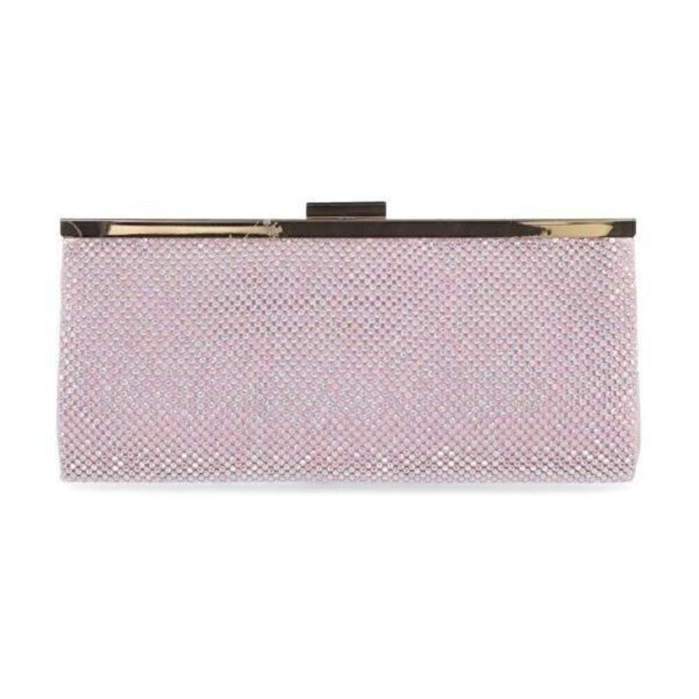 Inc International Concepts 10013919900 Carolyn Light/Pastel Pink Glitter Clutch - Picture 2 of 2